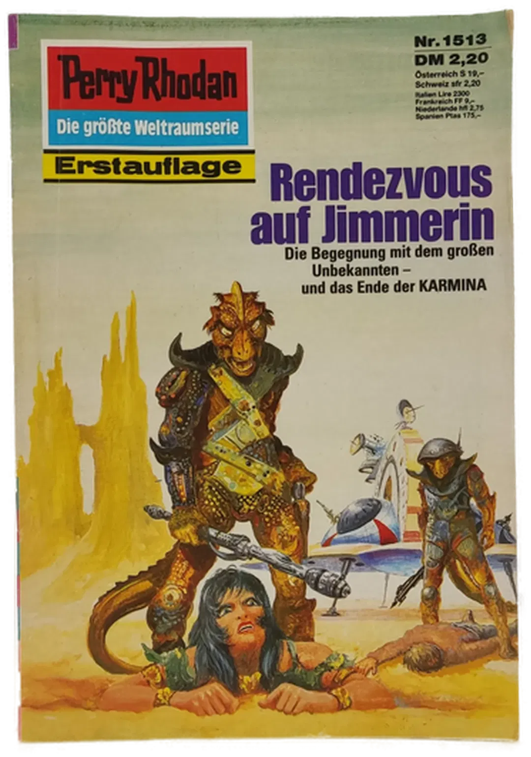 Romanheft Perry Rhodan Rendezvous auf Jimmerin Erstauflage Nr. 1513 - Bild 1