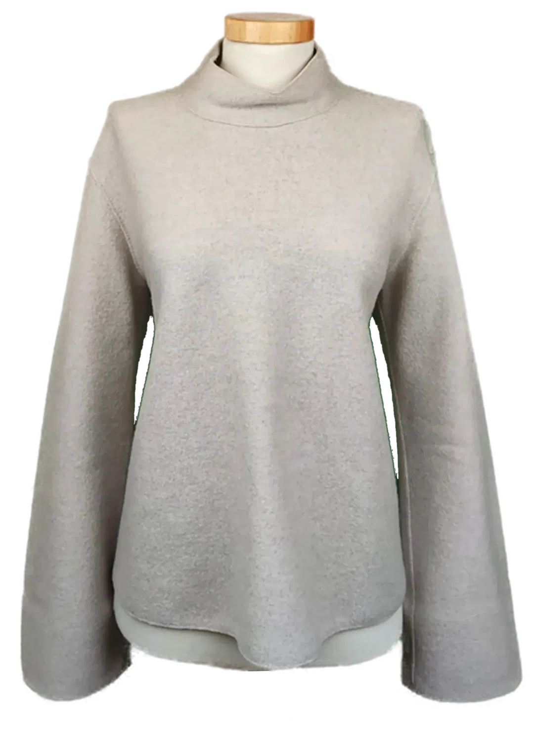 Marc Cain Damen Pullover aus Schurwolle grau Gr. L - Bild 1