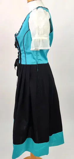 Country Line Damenkleid, türkis-schwarz - Gr. 36 - Bild 2