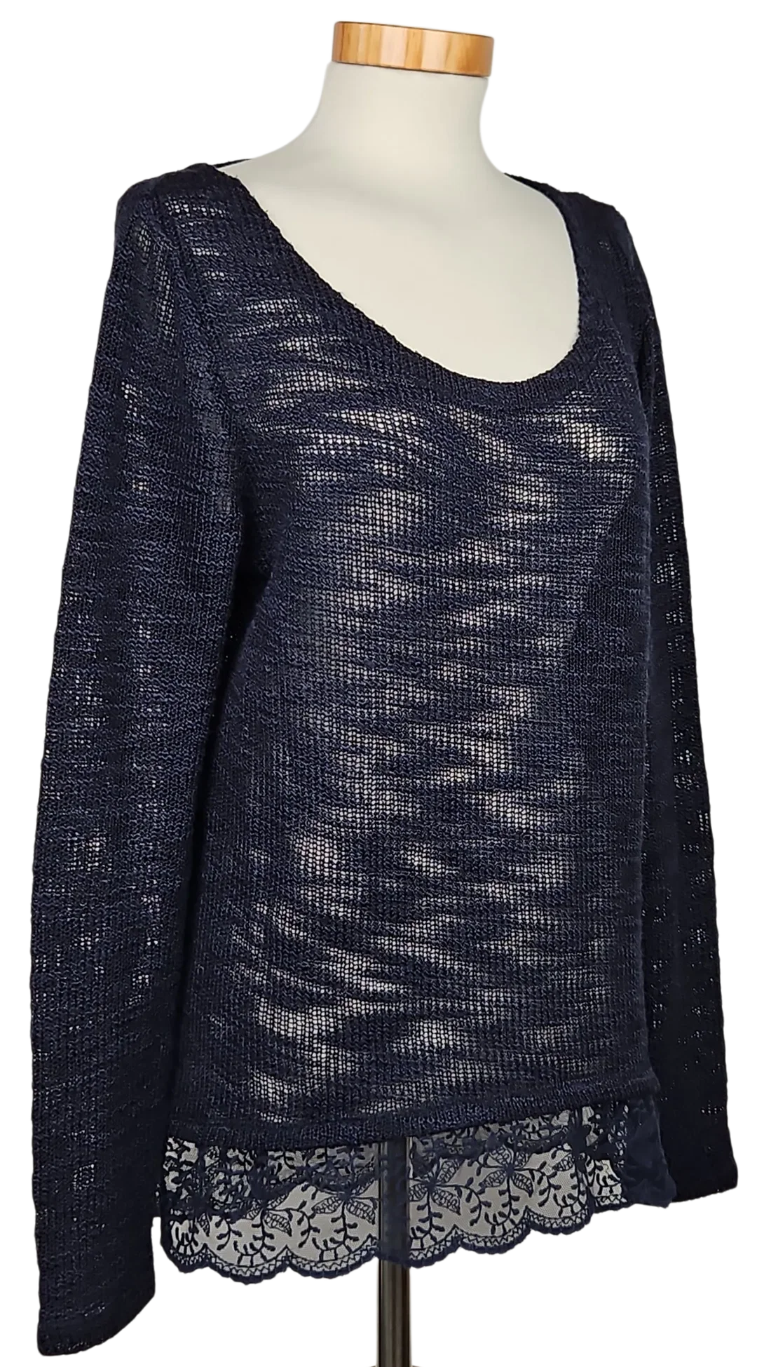ONLY Damen Pullover, marine - Gr. L  – Bild 2