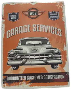 Blechschild Retro, Oldtimer, Deko - Bild 1