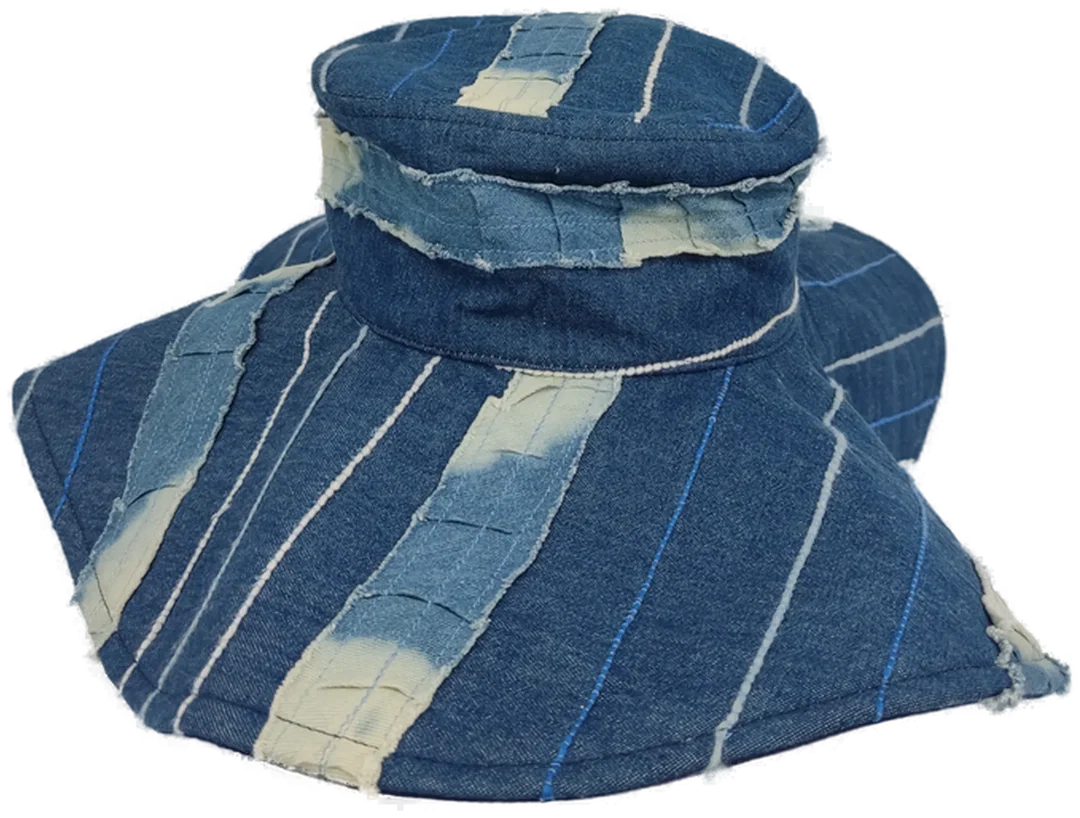 Damen Sonnenhut Jeans mit Muster- Kopfumfang 18cm – Bild 4