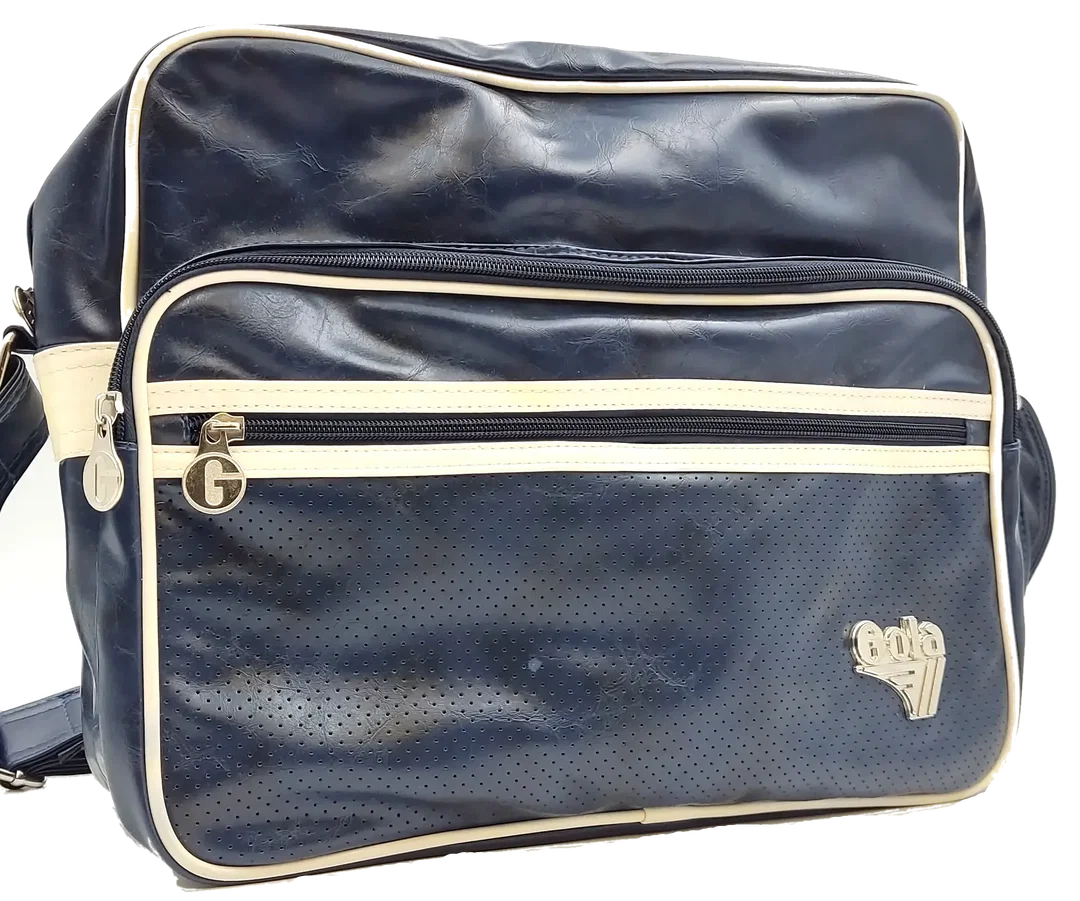 Gola Herren Retro Umhängetasche blau/weiß – Bild 1