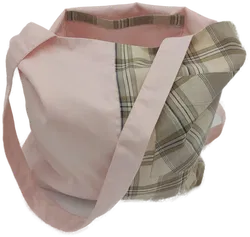 Tragtasche Stoff mehrfarbig + Henkel - Bild 3
