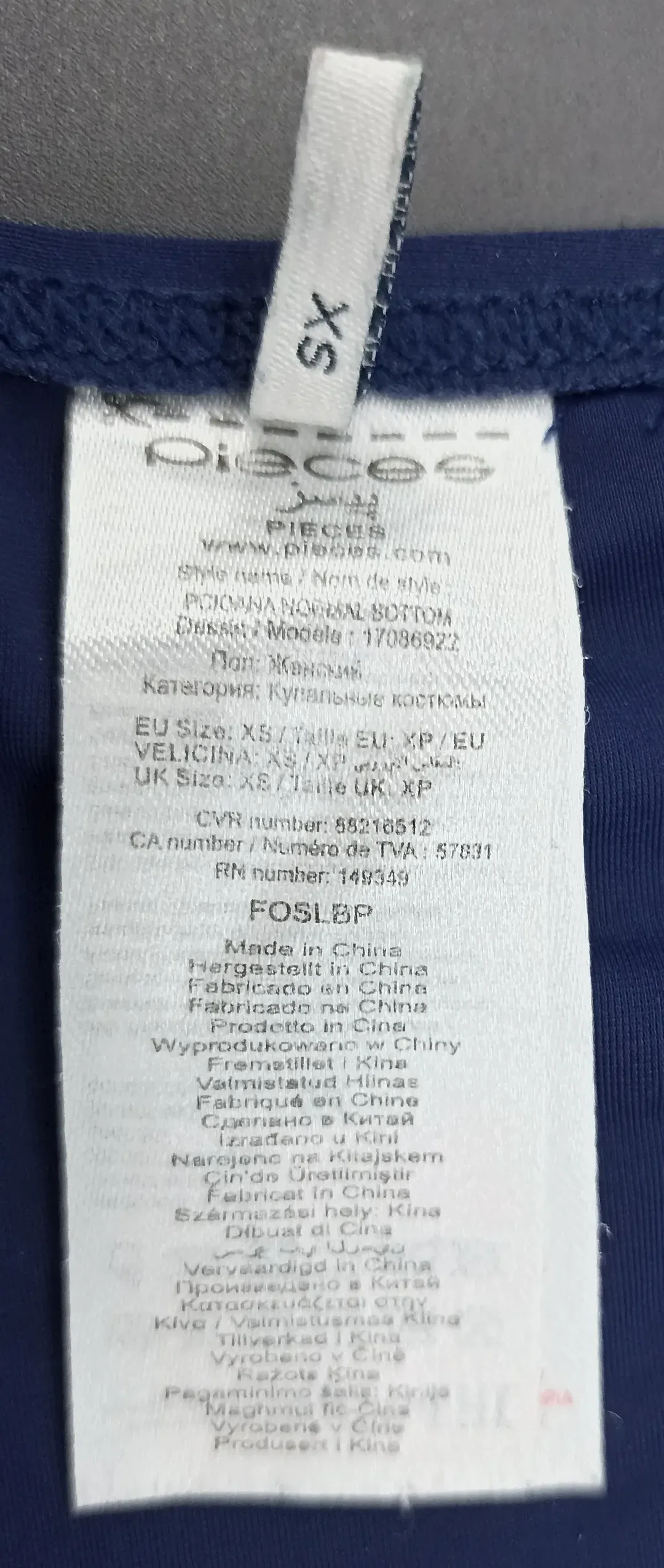 Pieces Triangel-Bikini Gr. XS – Bild 3