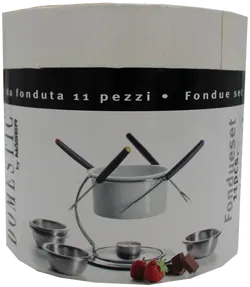 DOMESTIC by Mäser Fondue-Set 11-teilig | Edelstahl mit Rechaud & Schälchen - Bild 2