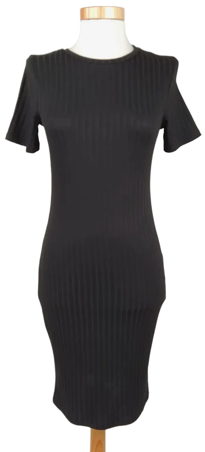 Primark Damen Kleid gerippt, schwarz - Gr. XS - Bild 4