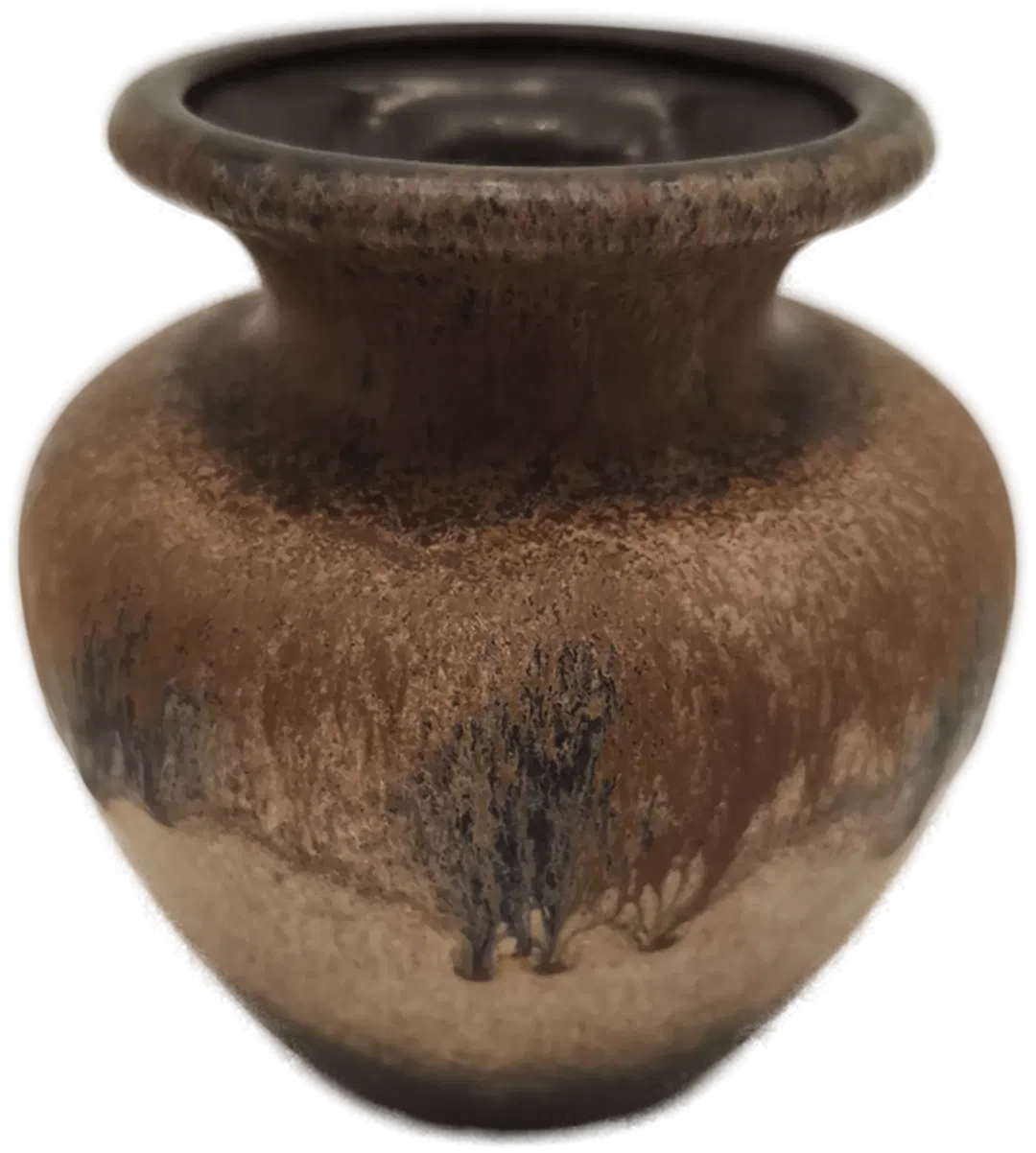 Keramikvase, erdfarben, 70er, Scheurich West Germany, Vintage - Bild 1