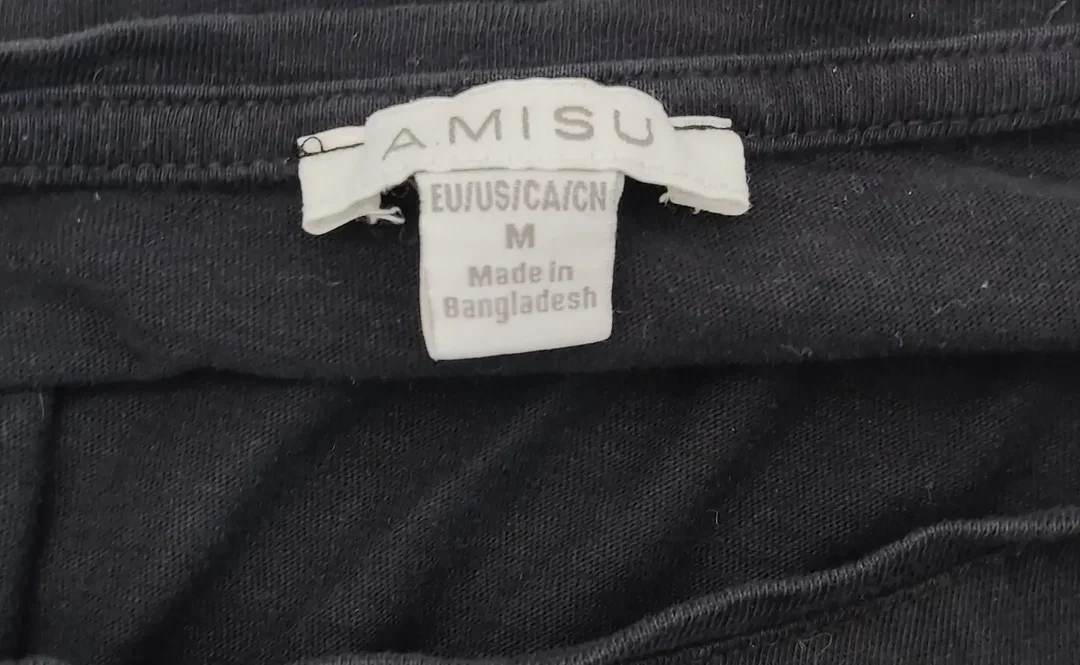 AMISU Damenshirt schwarz - M  – Bild 4