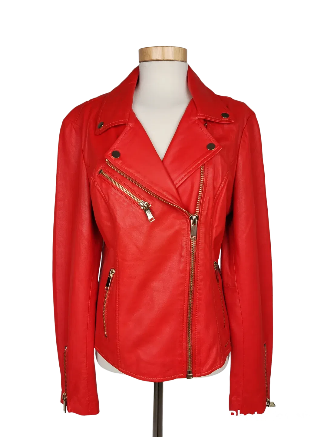 Rino & Pelle Damen Lederjacke, orange - Gr. XS - Bild 1