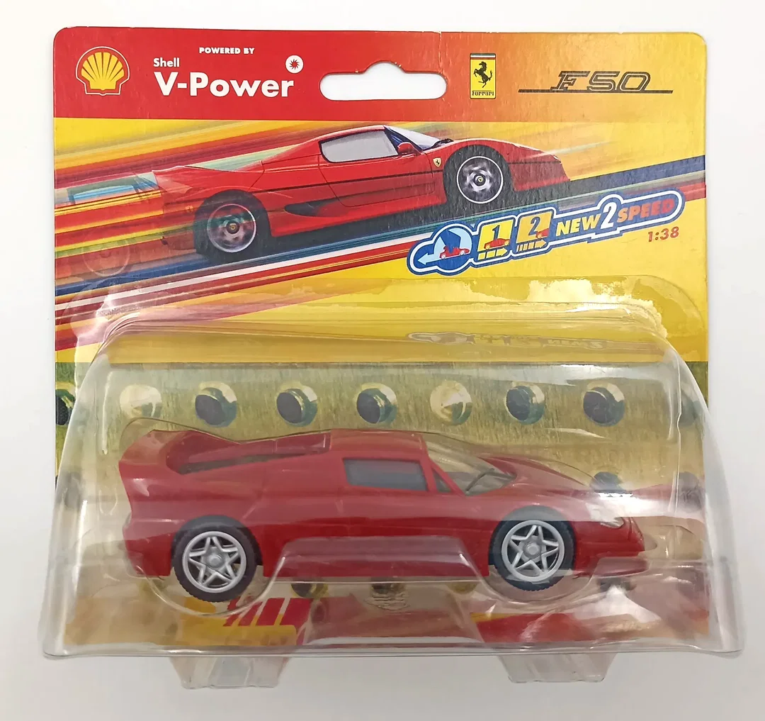 Hot Wheels Shell V-Power Ferrari F50 Modellauto Maßstab 1:38 (OVP) – Bild 2