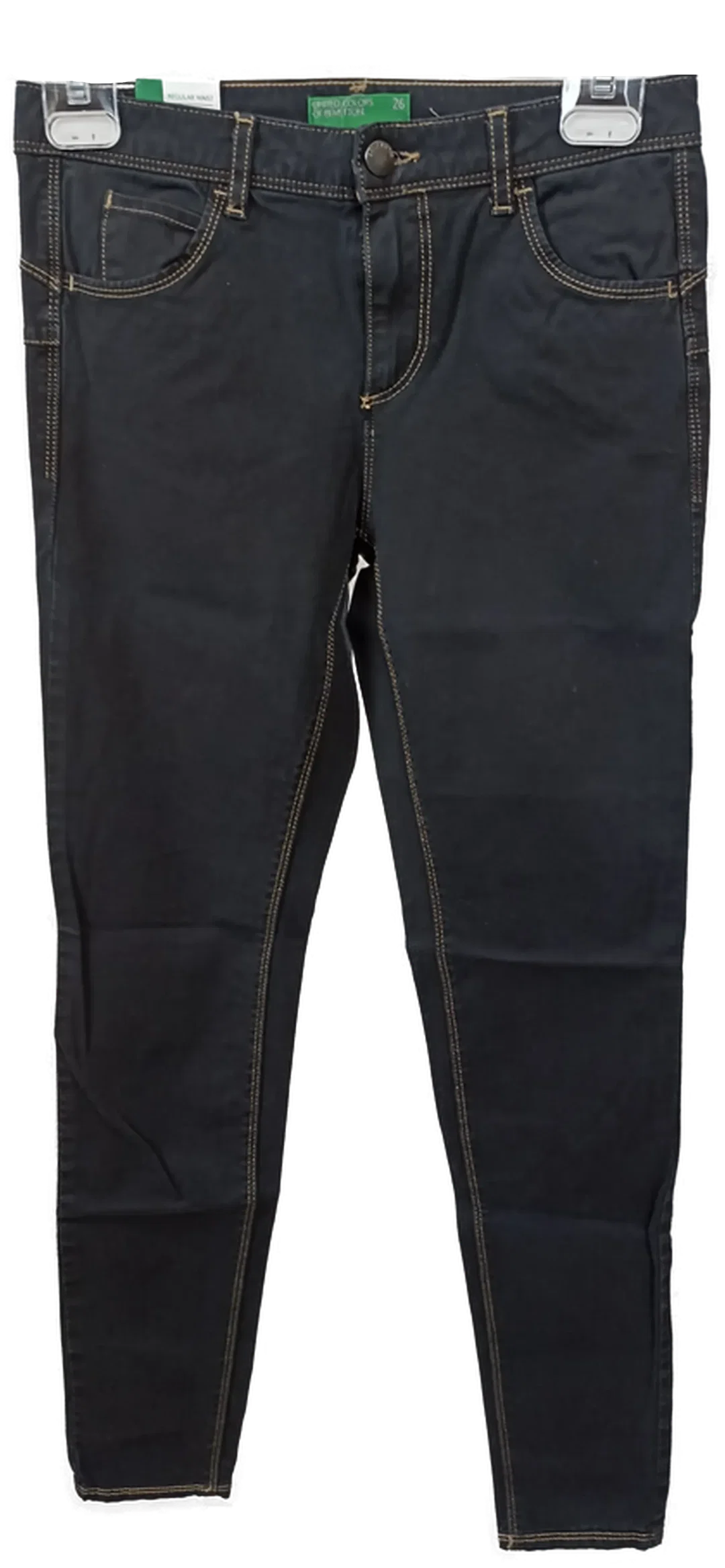 United Colors of Benetton Damen Jeans schwarz Gr. 27 - Bild 1