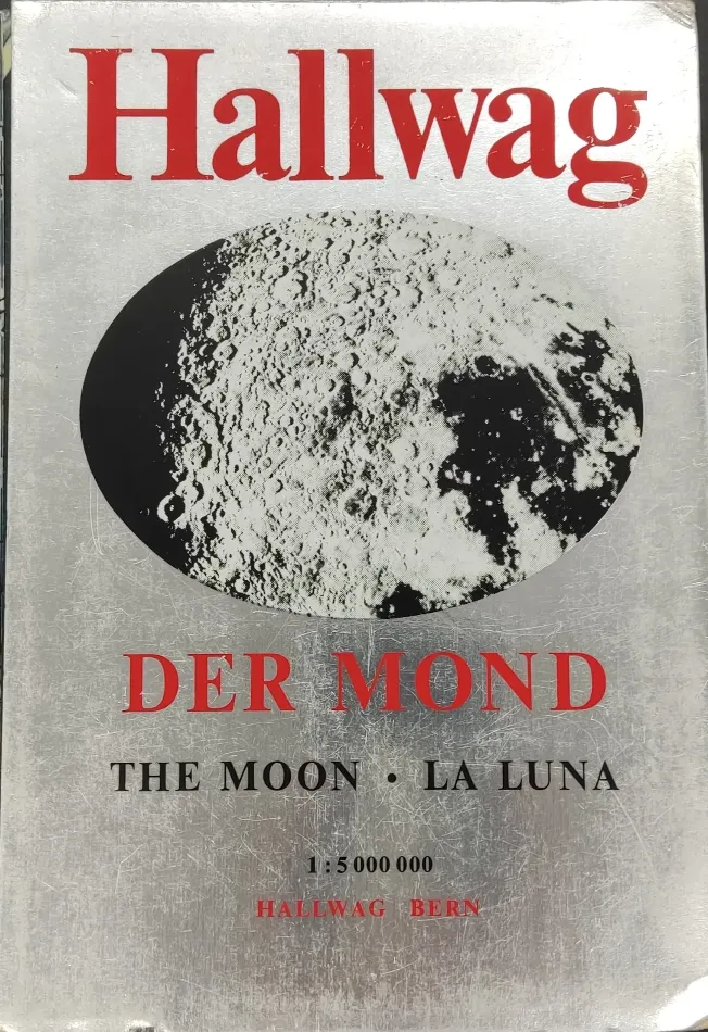 Hallwag La Lune/ Der Mond/ The Moon 1:5.000.000  von 1982 Poster - Bild 1