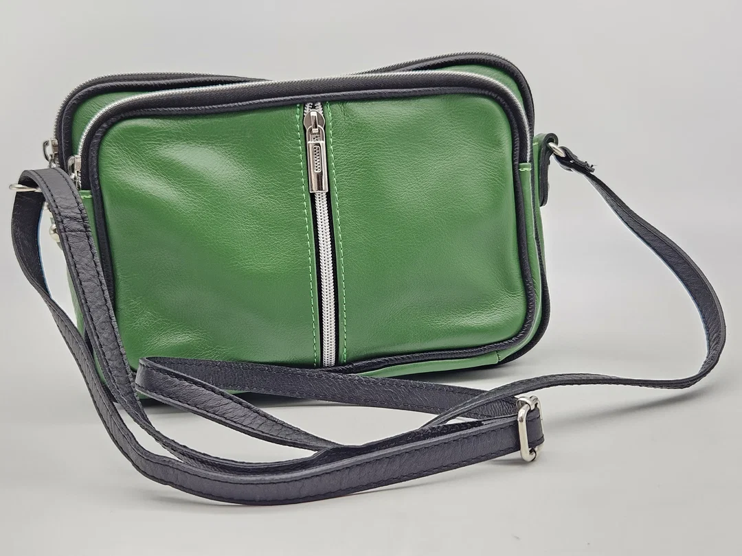 Damen Ledertasche - grün - Bild 4