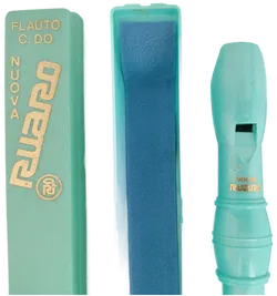 Blockflöte, barocke Griffweise, in TÜRKIS - Bild 2
