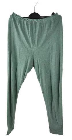 Leggings 'Marcel Clair' mit Gummizugbund, hellgrün/grau meliert, Größe L - Bild 1