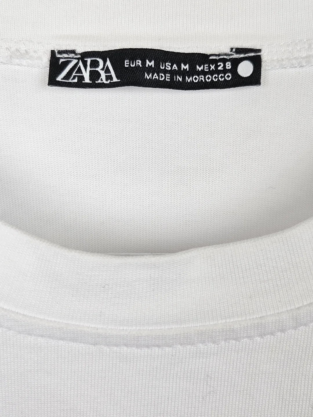 ZARA Damen T-Shirt, weiß - Größe M – Bild 4