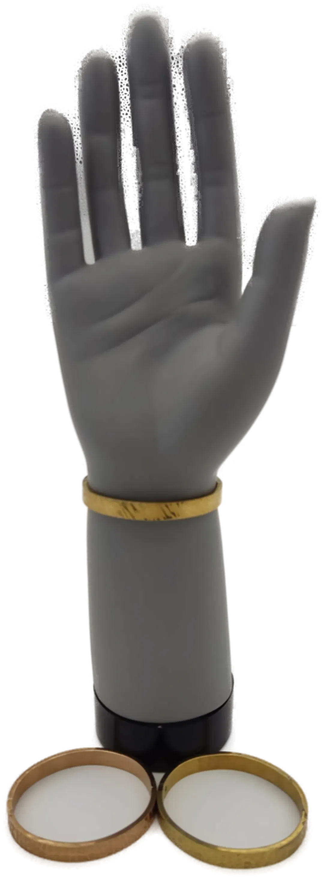 3er Armreifenkombination in  goldener Farbe - Bild 1