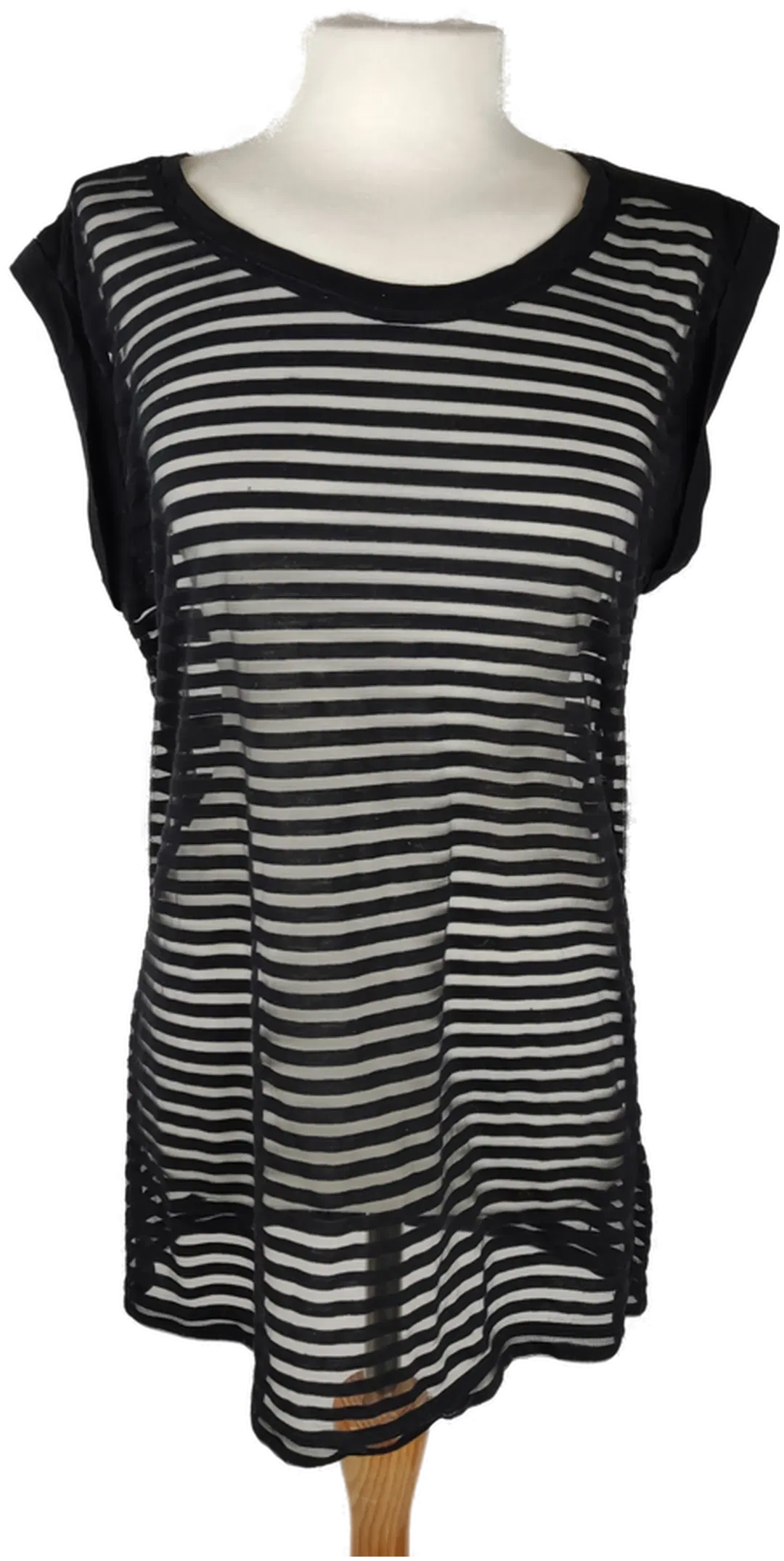 Mesh-Minikleid Maison Scotch Transparent-Streifen | Sommer-Statement - Bild 4