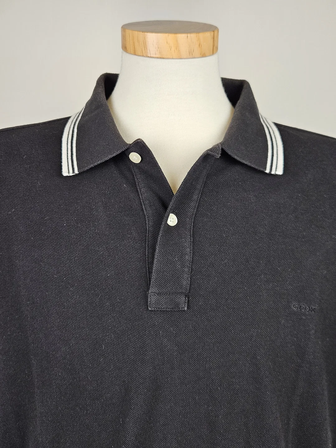 GEOX RESPIRA Herren Poloshirt, schwarz - Gr. XL  – Bild 4