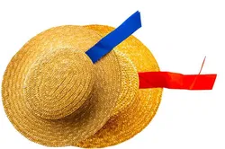 Strohhut Fasching Venezia, 2 Stück - Bild 2