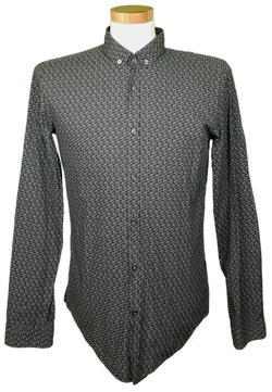 Hugo Boss Herren Hemd grau beschriftet Gr. M  - Bild 1