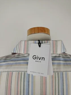 Givn Herren Kurzarmhemd gestreift - M / 48 - Bild 4
