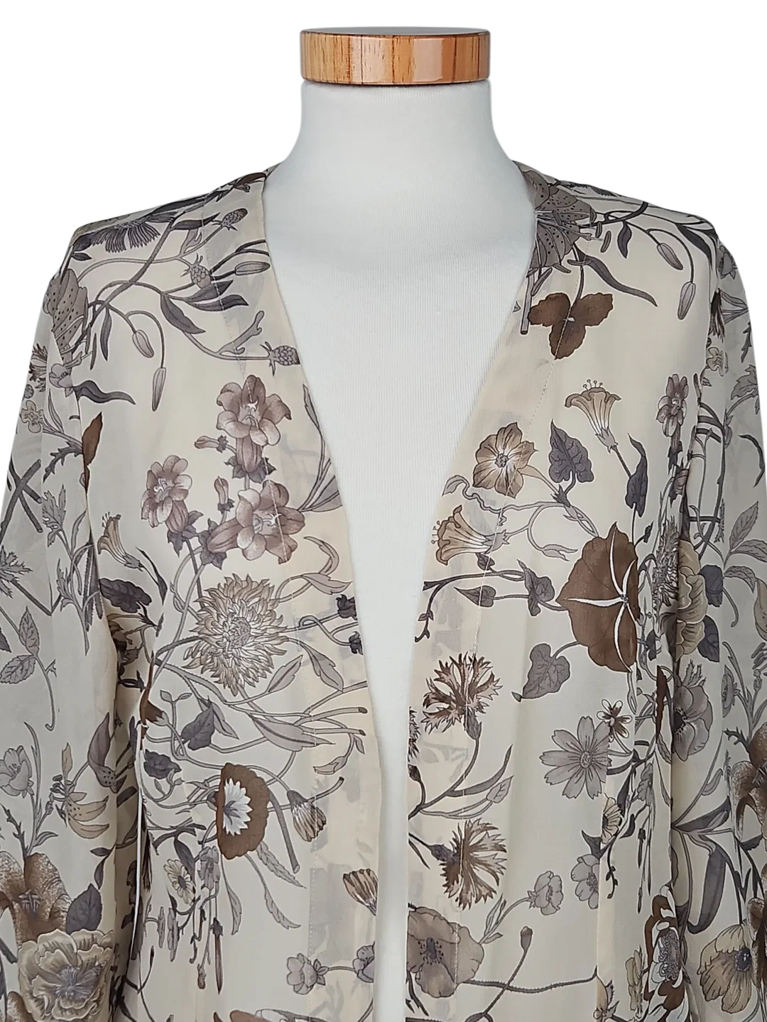 INDIA Damen Cardigan, beige - Gr. M  – Bild 3