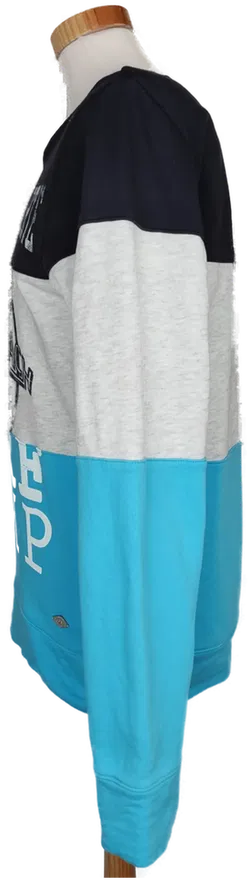 Esprit Herren Pullover schwarz/grau/blau gestreift - 48/50 - Bild 3