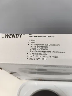 Circon the electro company, Doppelkochplatte, Gusseisen - Bild 3