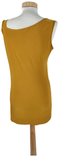 Damen Top, ärmellos, asymmetrischer Ausschnitt, senfgelb, Gr. 38 - Bild 3