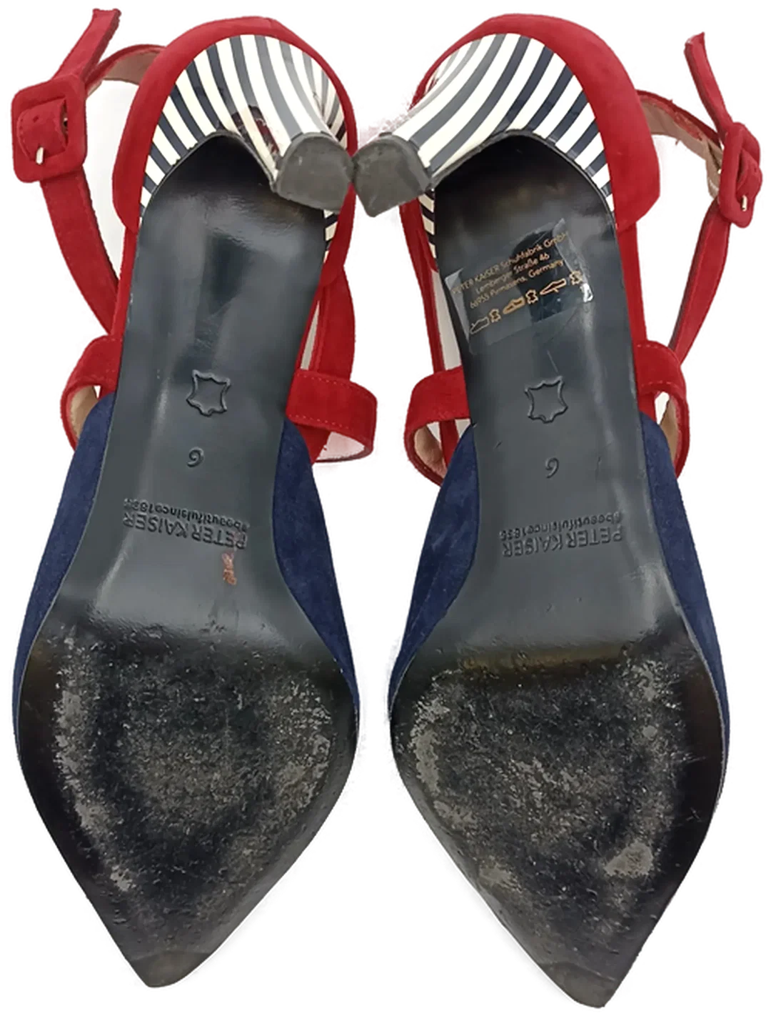 Peter Kaiser Damenpumps blau/rot Gr. 6 – Bild 6