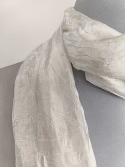 Satinschal, naturweiss - Bild 2