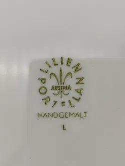Lilien Porzellan - Kleines Set - Fleisch/Suppenteller & Krug 'Alpenflora', 8 Teile - Bild 7