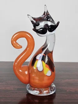 Dekorative Katze aus Glas handgefertigt - Bild 1