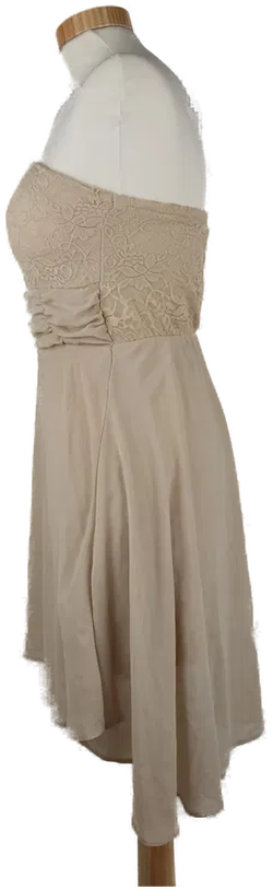 Kleid schulterfrei mit Brustteil, beige Größe XS/S (geschätzt) - Bild 2