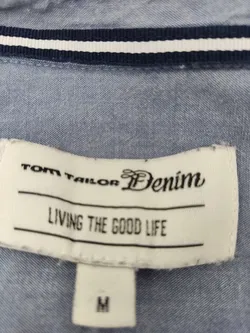 Tom Tailor Denim Herrenhemd, hellblau - Gr. M - Bild 4