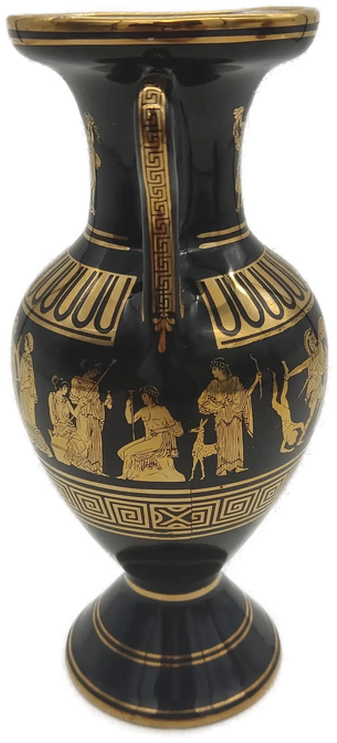 Griechische Vase von Lambros Bros, 24 k Goldbemalung – Bild 2