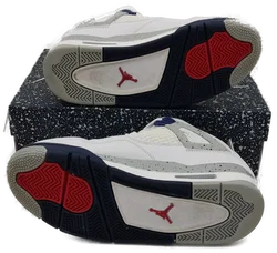 Air Jordan 4 Sneaker Sonstige White/Midnight Navy Gr.40 | Wie Neu - Bild 5