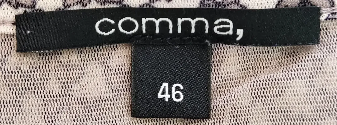 Comma Dreiviertel Bluse gemustert Gr. XL – Bild 3