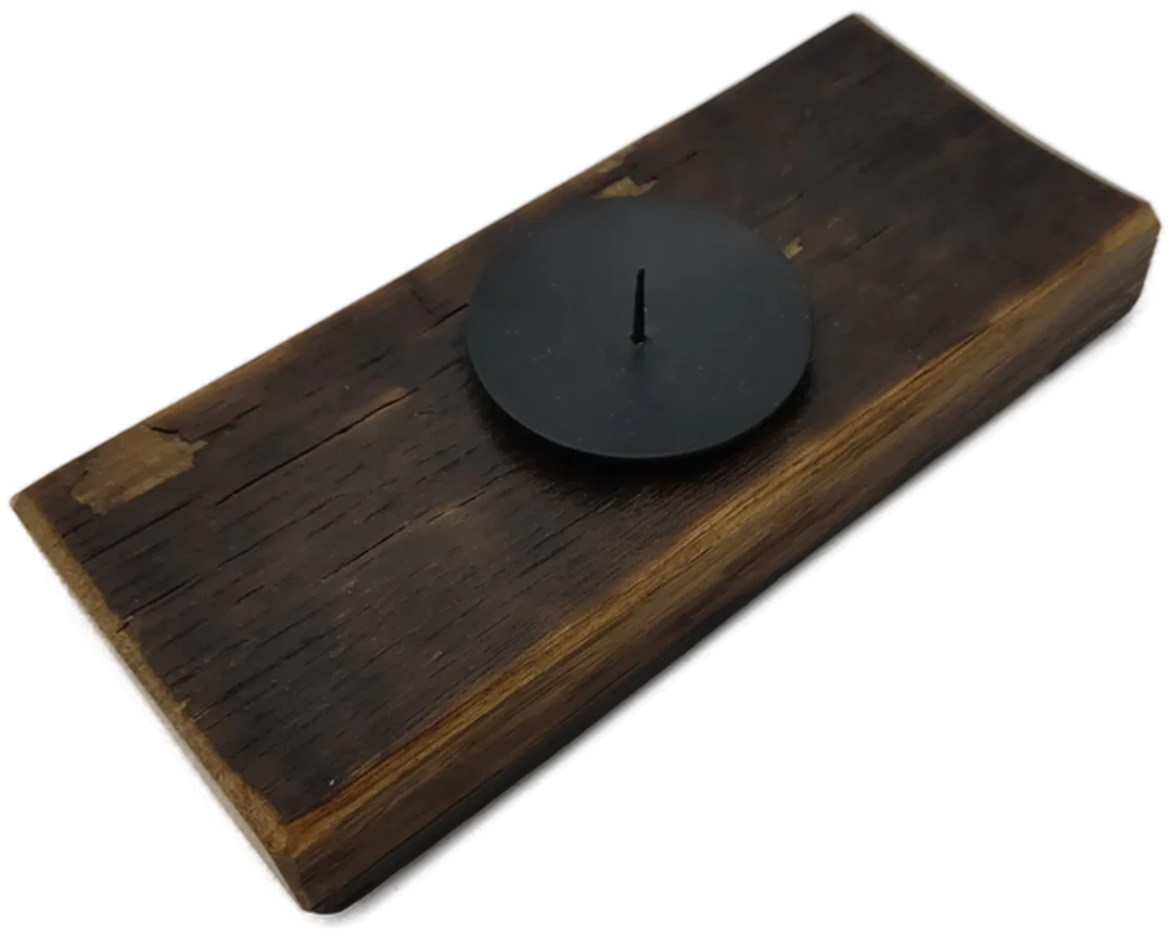 Alter Weinfass Kerzenhalter - Bild 2