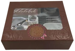 Schokoladen Geschenkbox Fondue-Set mit Rezeptbuch  - Bild 2