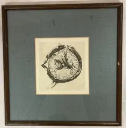 Kupferstich: Siegel der Stiftungsurkunde aus dem Jahr 1258 mit Heinrich Jasomirgott - Bild 1