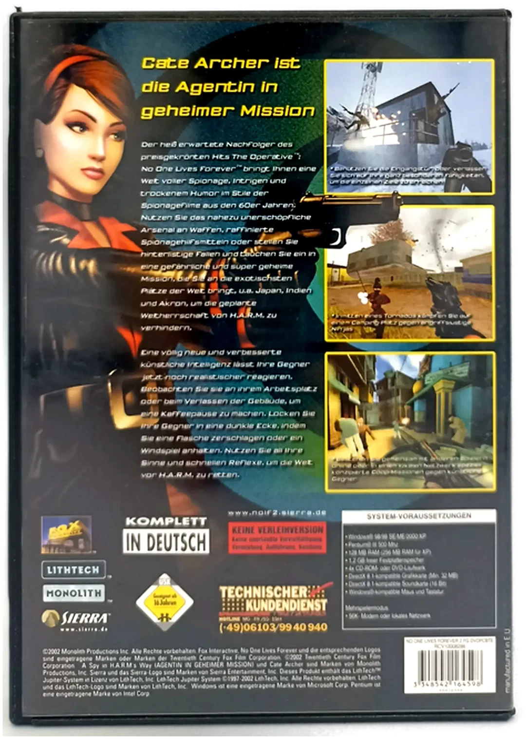 PC CD-ROM "No One Lives Forever 2: Agentin in geheimer Mission" – Bild 2