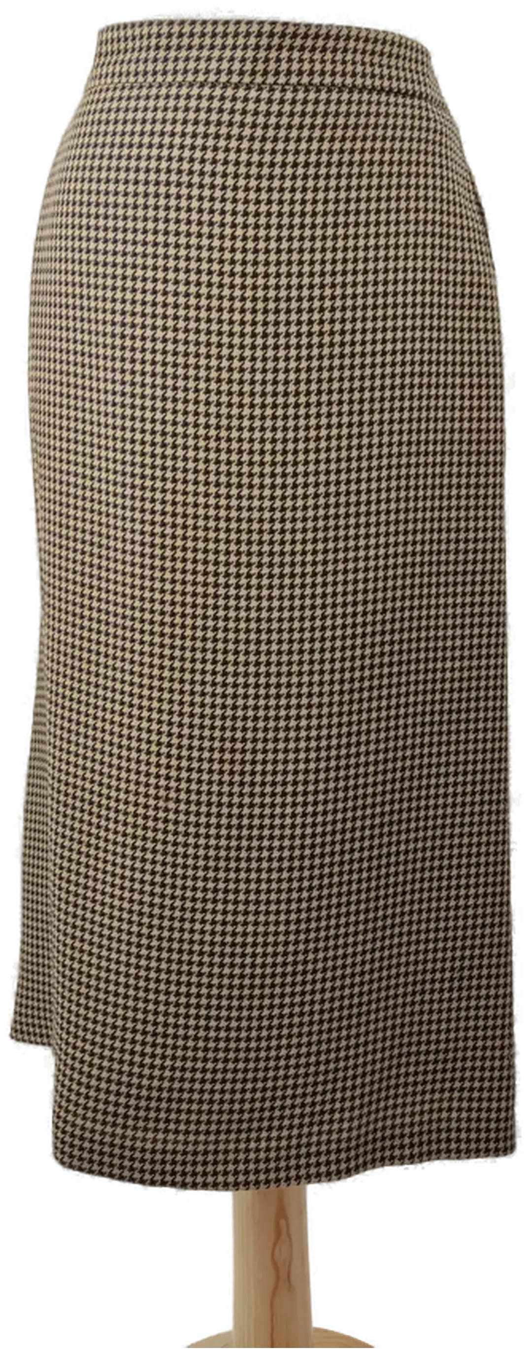 Kostüm "Strowenz", langarm mit V-Ausschnitt, braun/schwarz kariert, gefüttert, Größe 48 – Bild 6