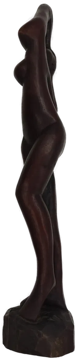 Weibliche Skulptur aus Holz, 70 cm groß - Bild 3