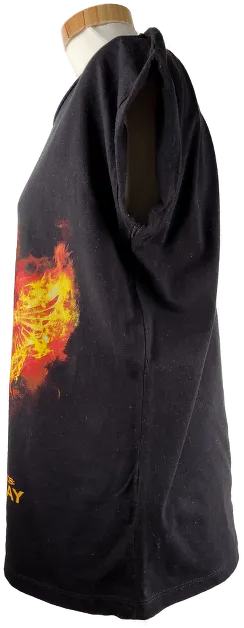 T-Shirt  'Lionsgate', ärmellos mit Rundhalsausschnitt, schwarz mit Aufdruck, Größe 40 – Bild 2