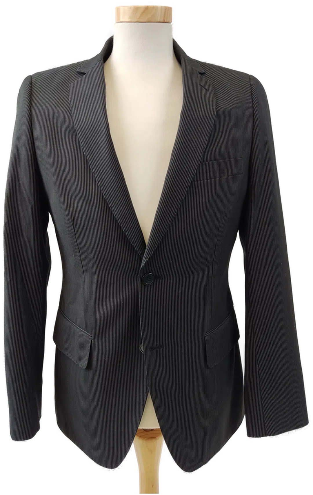 H&M Herrensakko schwarzgestreift - 48 - Bild 1