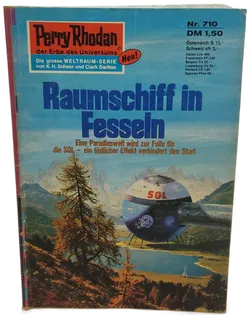 Romanheft Perry Rhodan Raumschiff in Fesseln Erstauflage Nr.710 - Bild 1
