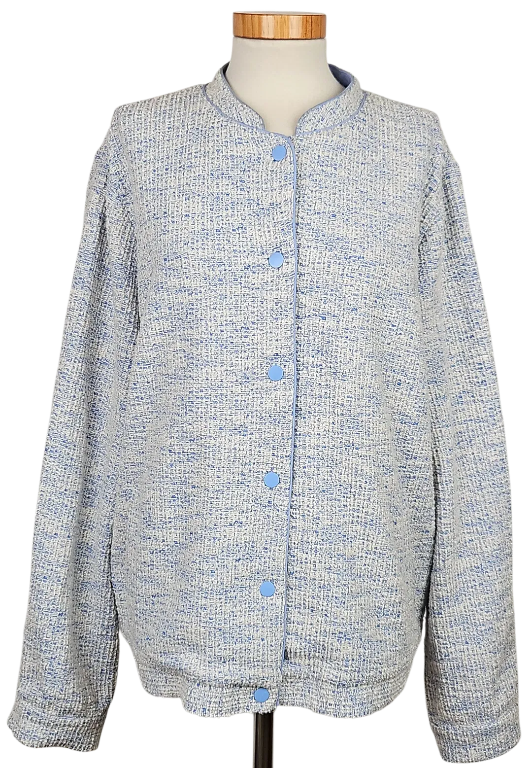 yesta Damen Jacke, blau/weiß - Gr. XXL  - Bild 4